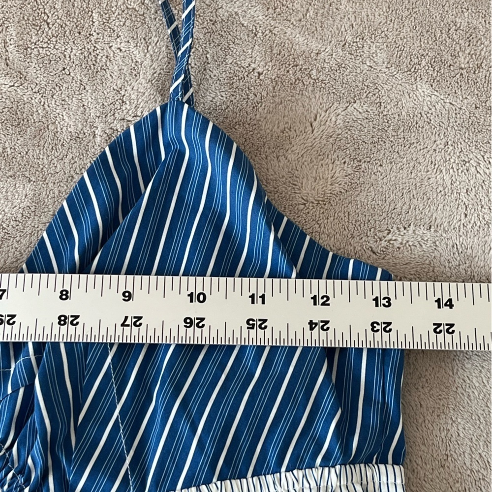 Anthropologie Plenty by Tracy Reese Poplin Striped Jumpsuit Size XS Cotton New - Picture 12 of 15